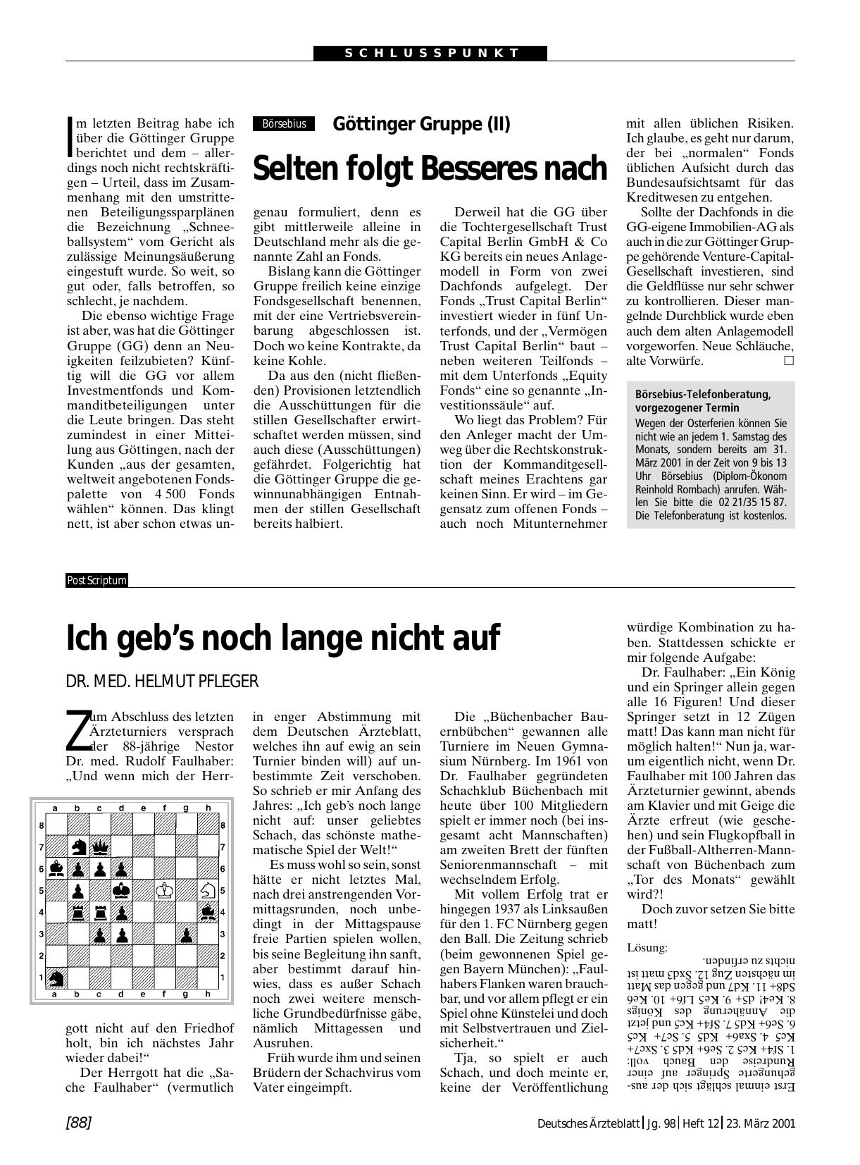 Vorschauseite 1: Ich geb’s noch lange nicht auf