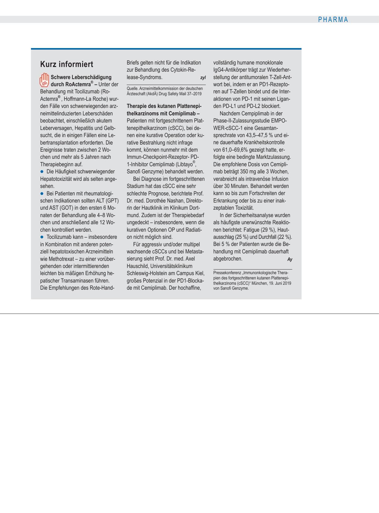 Vorschauseite 1: Kurz informiert