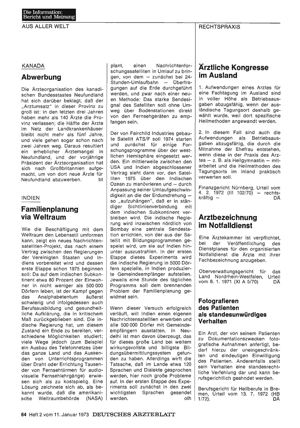 Vorschauseite 1: Kanada: Abwerbung