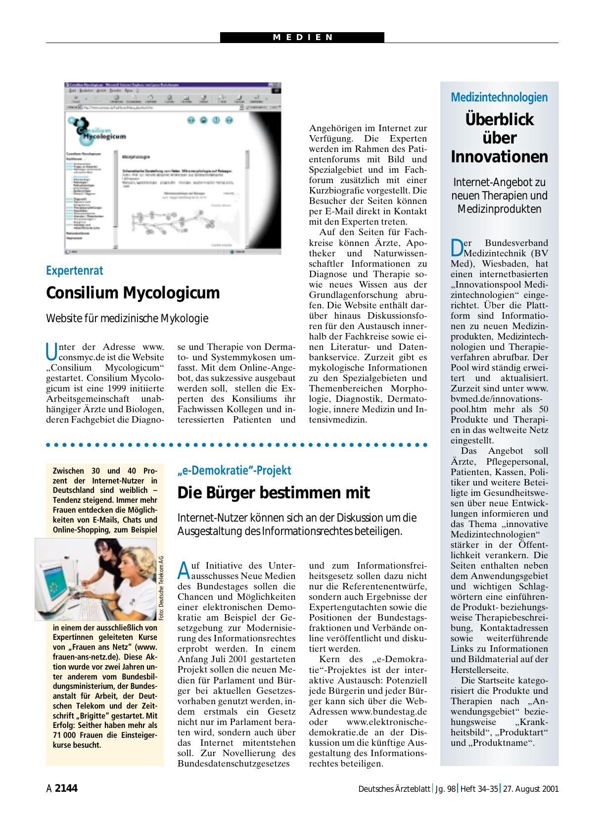 Vorschauseite 1: Expertenrat: Consilium Mycologicum