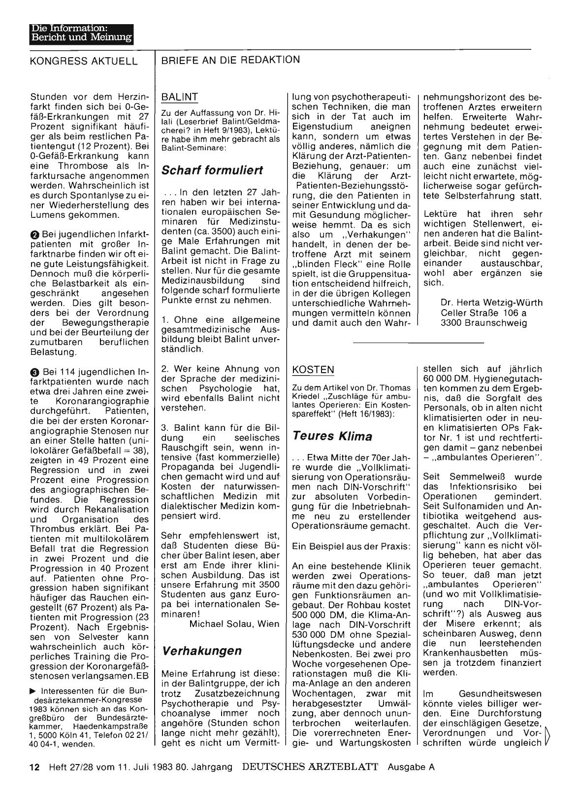 Vorschauseite 1: BALINT: Verhakungen