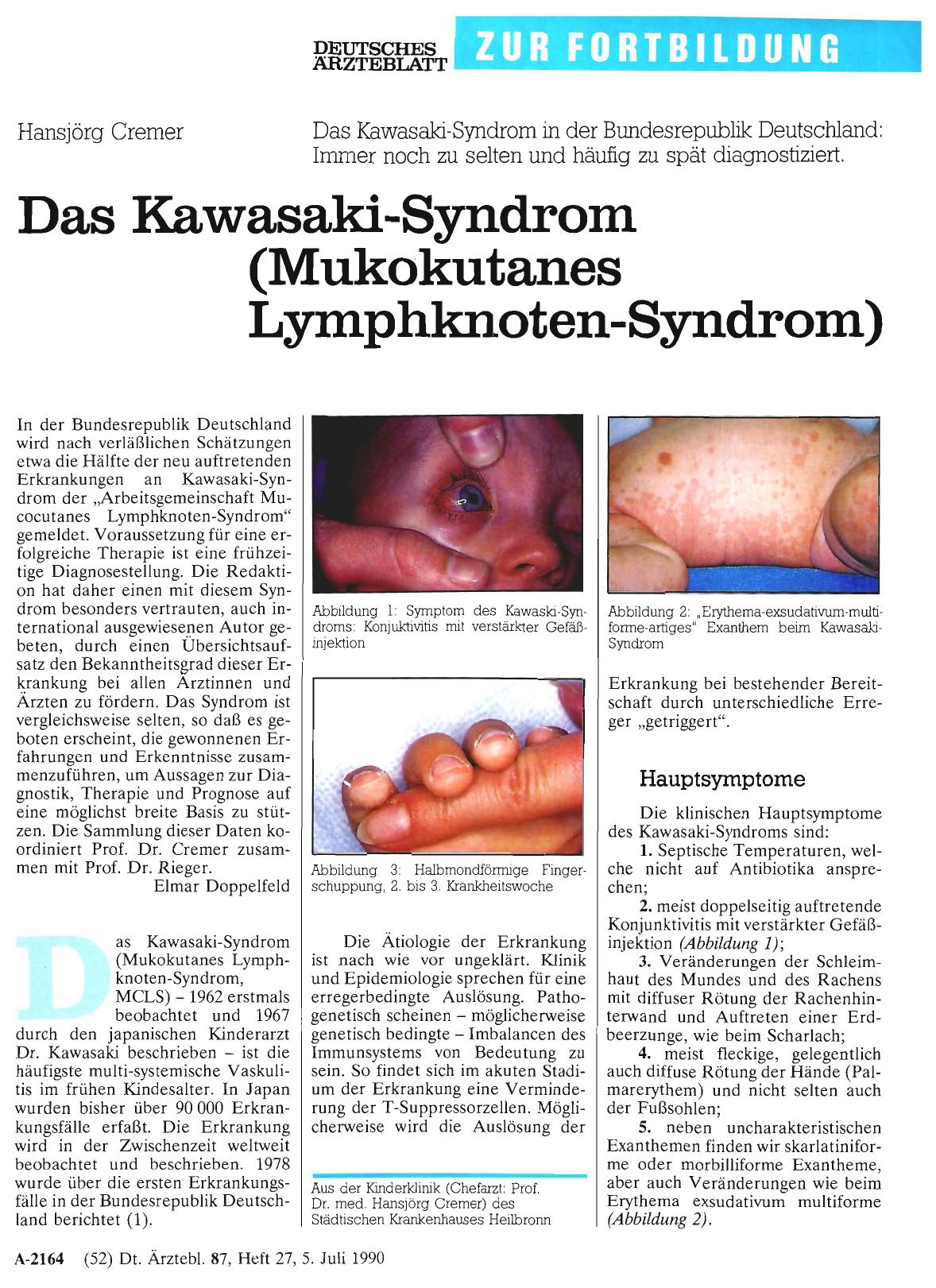 Vorschauseite 1: Das Kawasaki-Syndrom (Mukokutanes Lymphknoten-Syndrom)