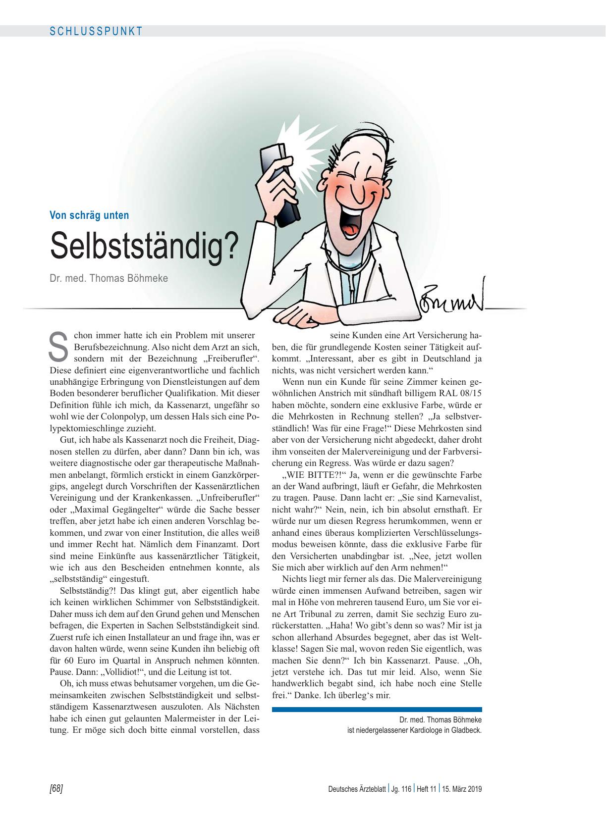 Vorschauseite 1: Von schräg unten: Selbstständig?