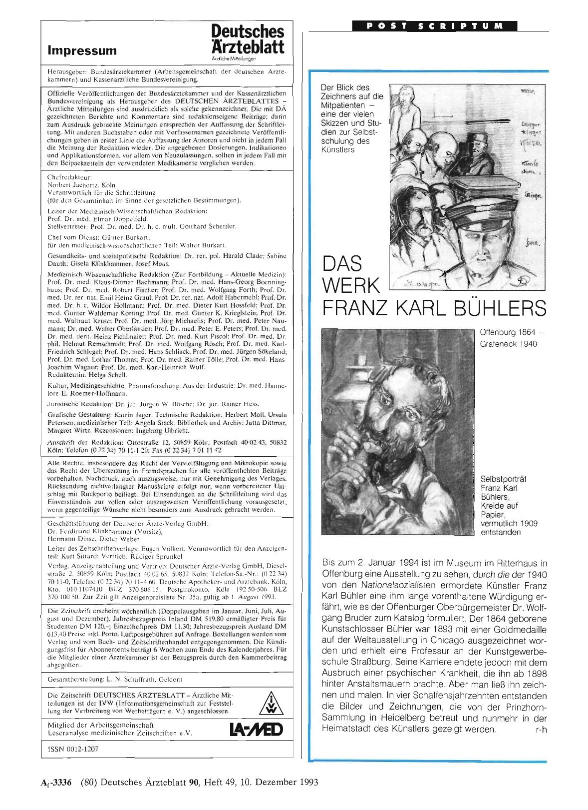 Vorschauseite 1: DAS WERK FRANZ KARL BÜHLERS
