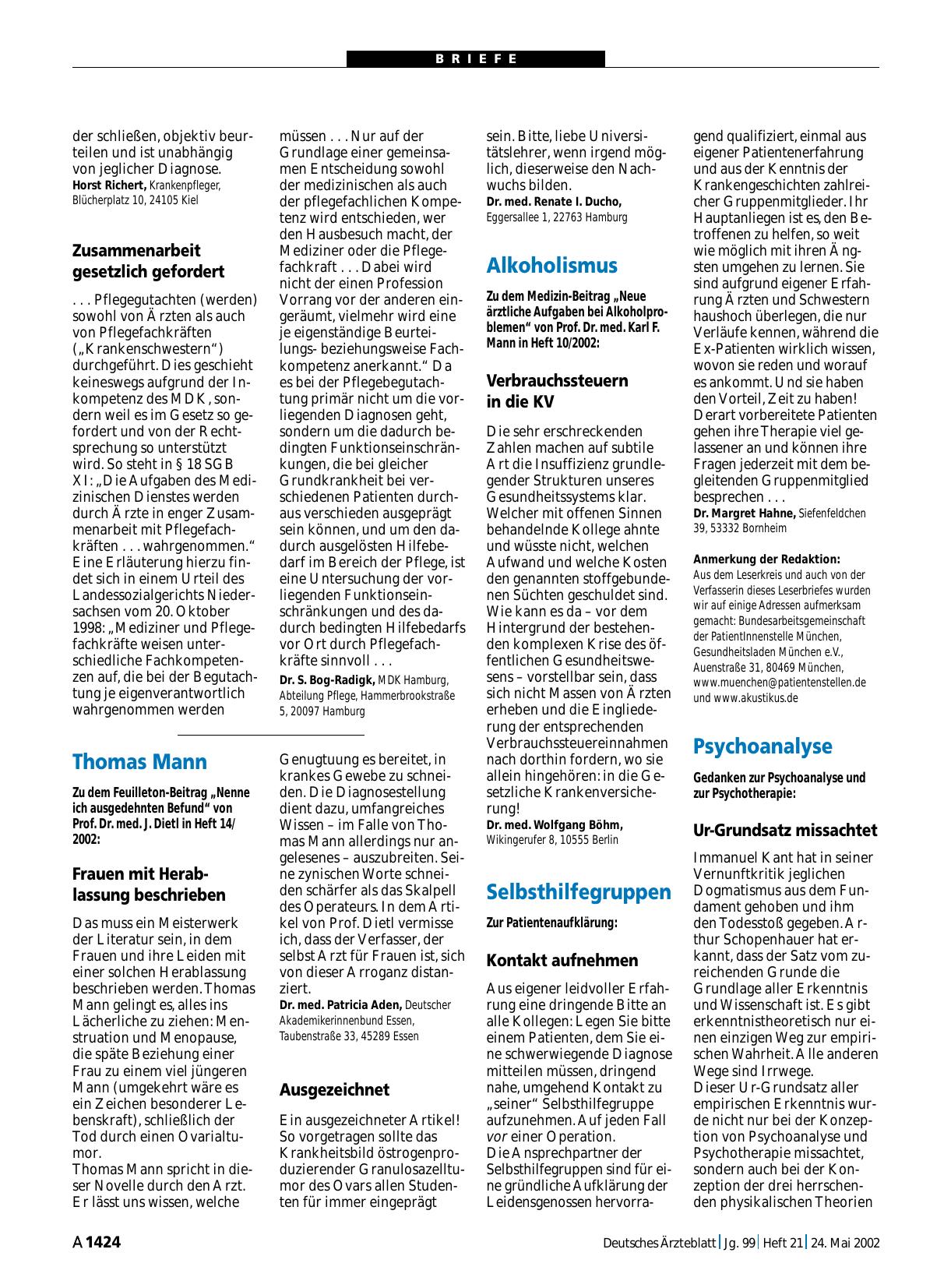 Vorschauseite 1: Selbsthilfegruppen: Kontakt aufnehmen