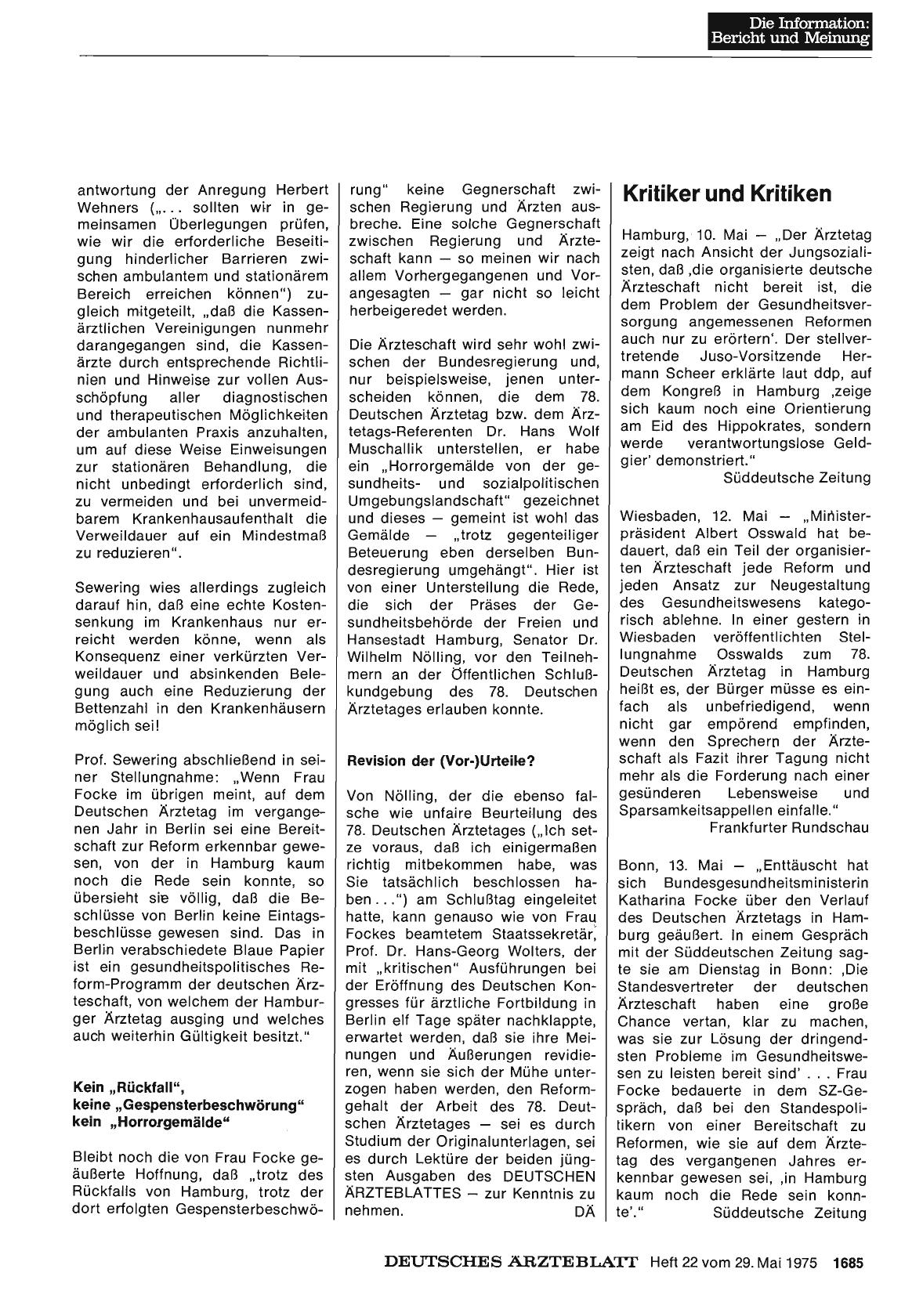 Vorschauseite 1: Kritiker und Kritiken