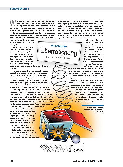 Vorschauseite 1: Von schräg unten: Überraschung
