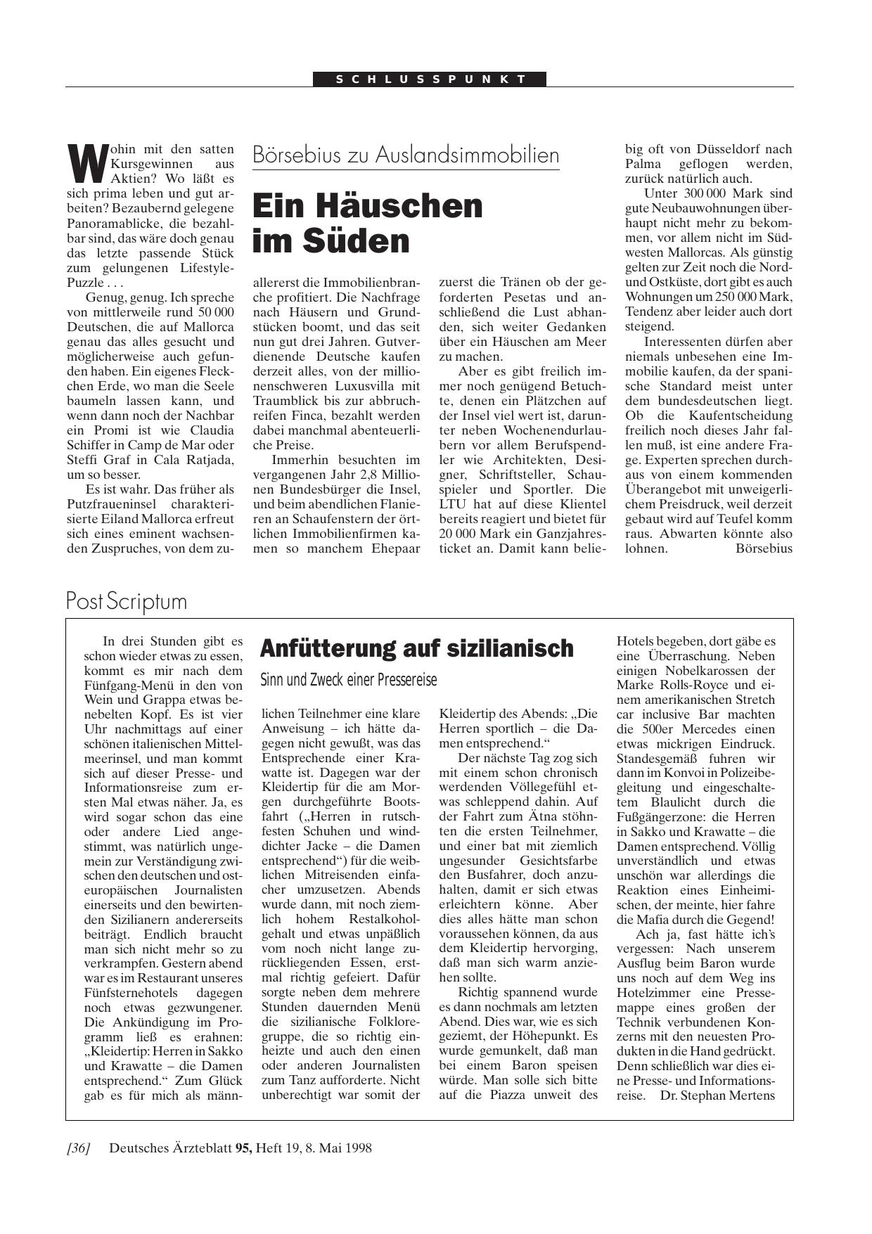 Vorschauseite 1: Anfütterung auf sizilianisch: Sinn und Zweck einer Pressereise