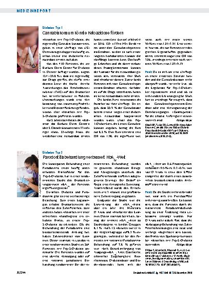Vorschauseite 1: Diabetes Typ 2: Parodontitisbehandlung verbessert HbA 1c -Wert