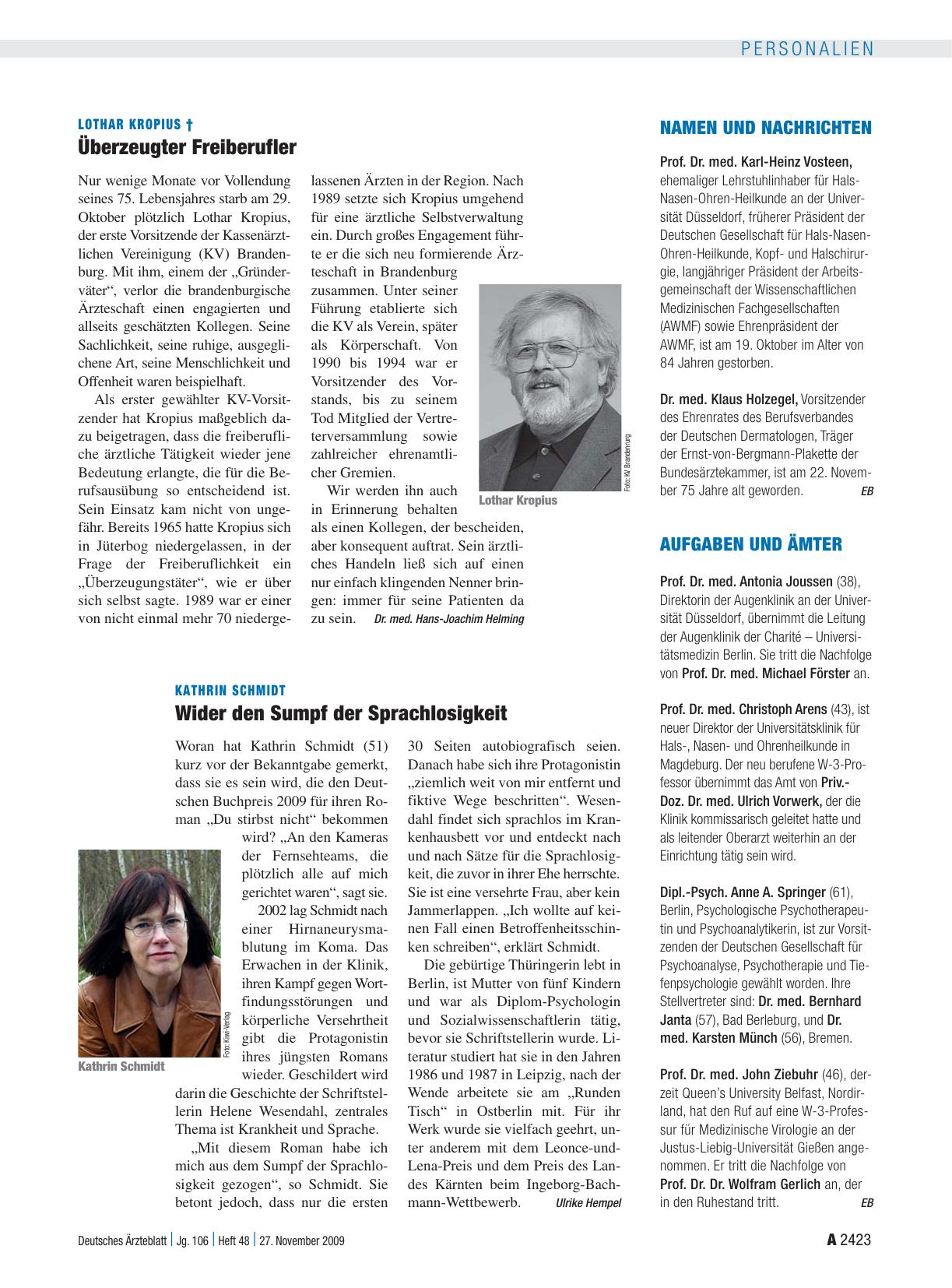 Vorschauseite 1: Aufgaben und Ämter
