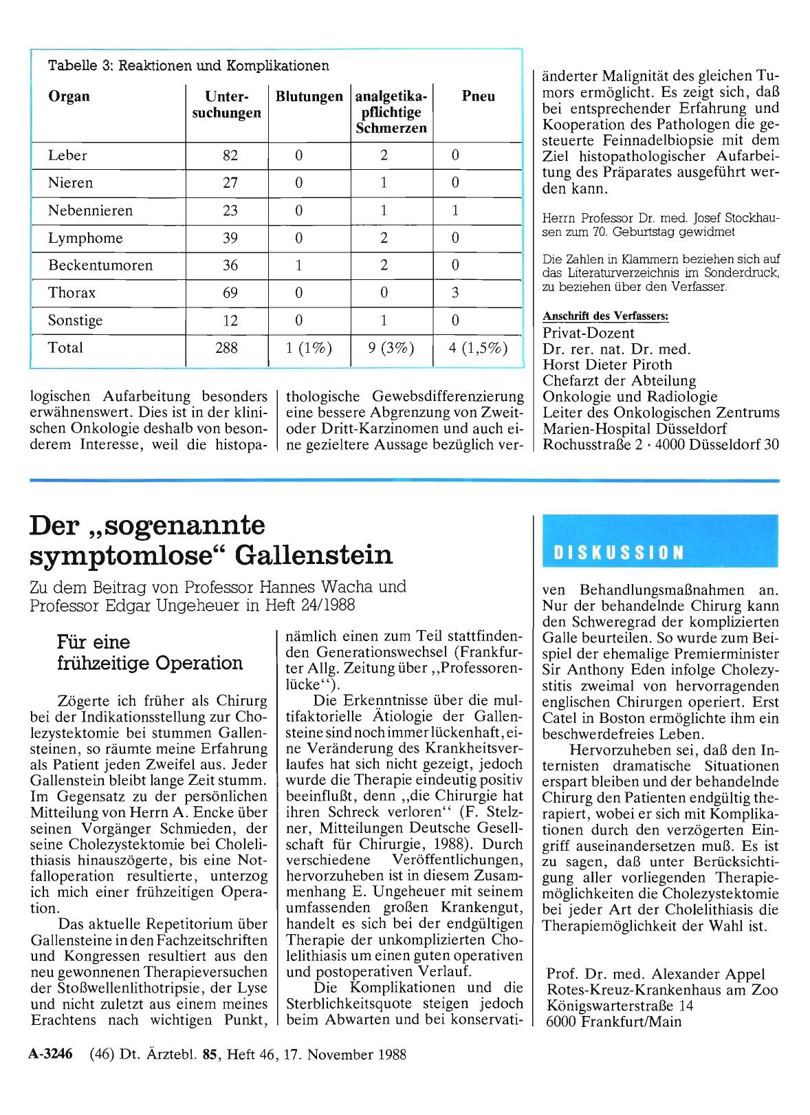 Vorschauseite 1: Der „sogenannte symptomlose“ Gallenstein: Für eine frühzeitige Operation