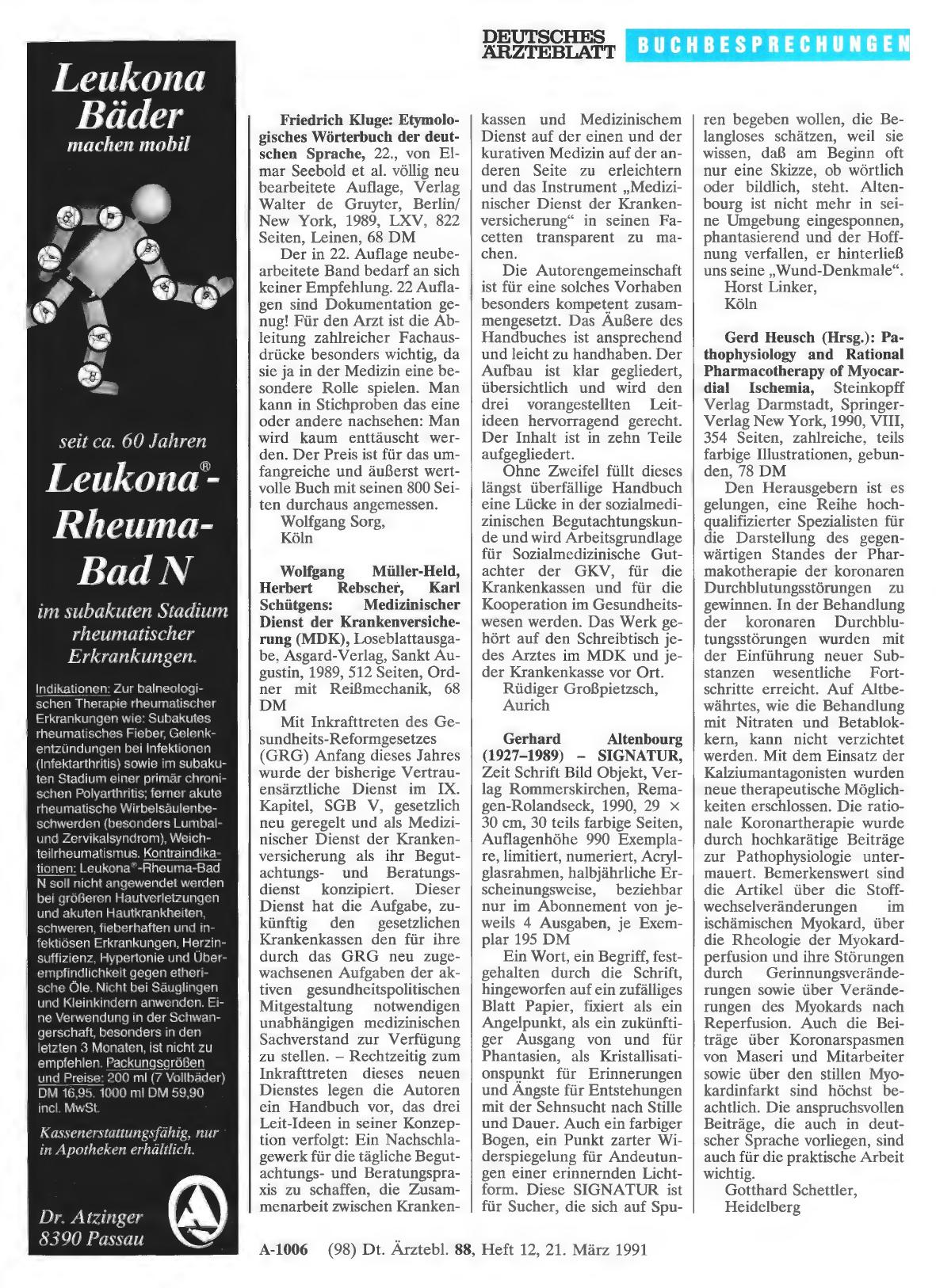 Vorschauseite 1: Gerhard Altenbourg (1927-1989) — SIGNATUR