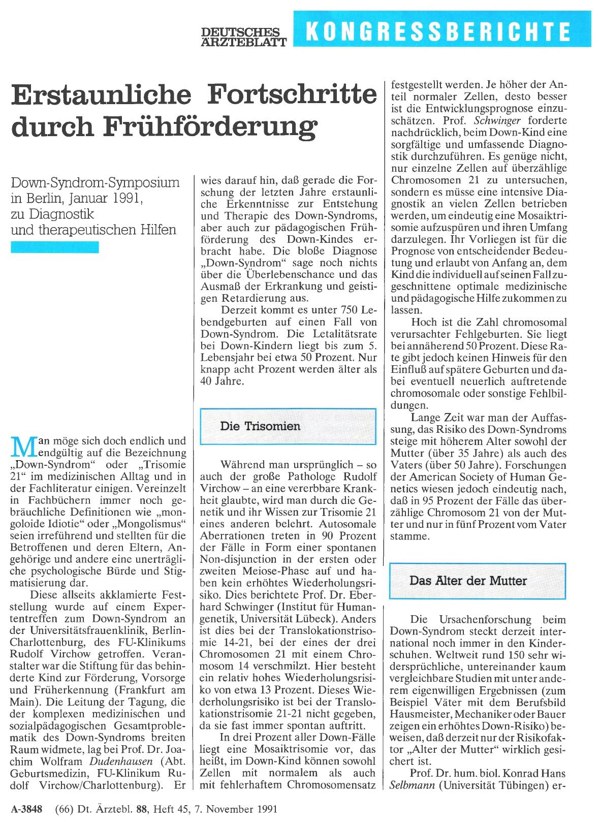 Vorschauseite 1: Erstaunliche Fortschritte durch Frühförderung