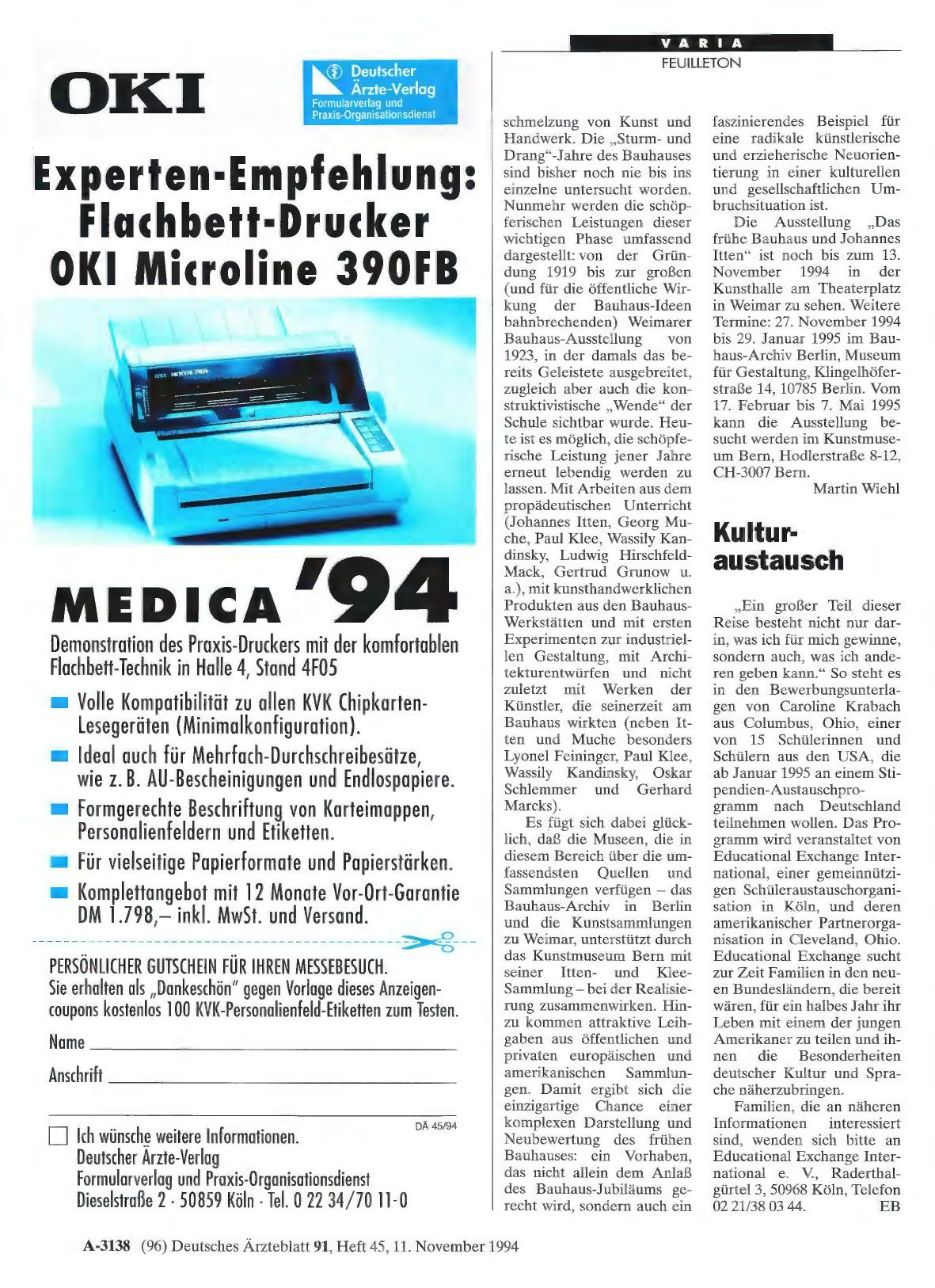 Vorschauseite 1: Kulturaustausch
