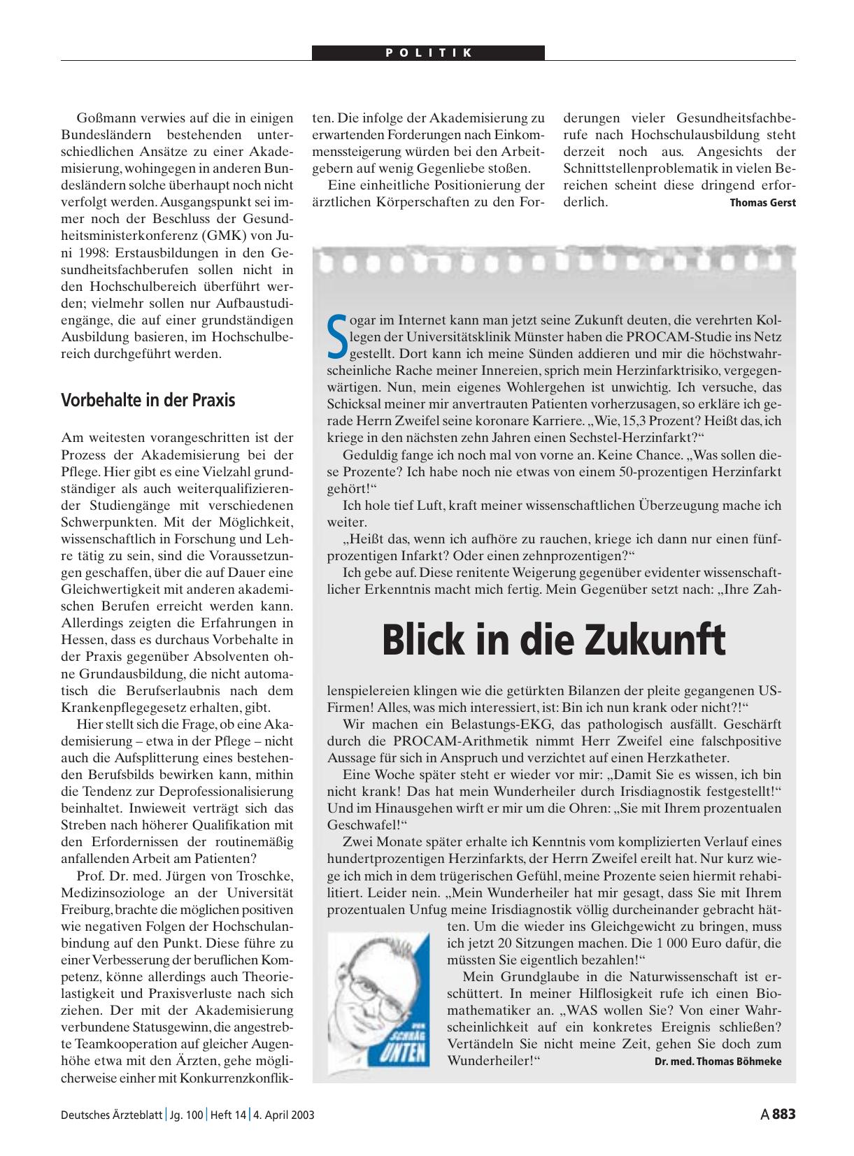 Vorschauseite 1: Blick in die Zukunft