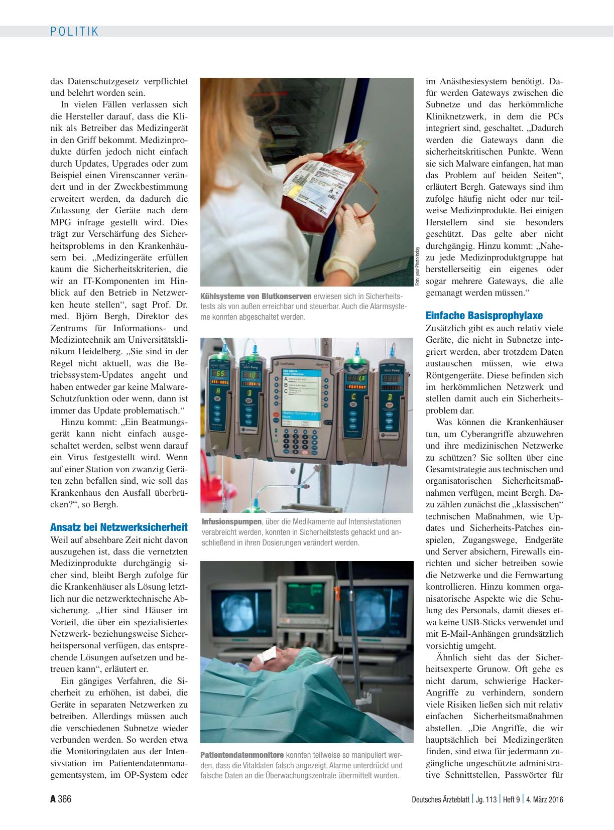 Vorschauseite 3: Medizinische IT-Netzwerke: Cybersicherheit als Herausforderung