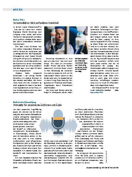Vorschauseite 1: Morbus Fabry: Dokumentation Blick auf seltene Krankheit
