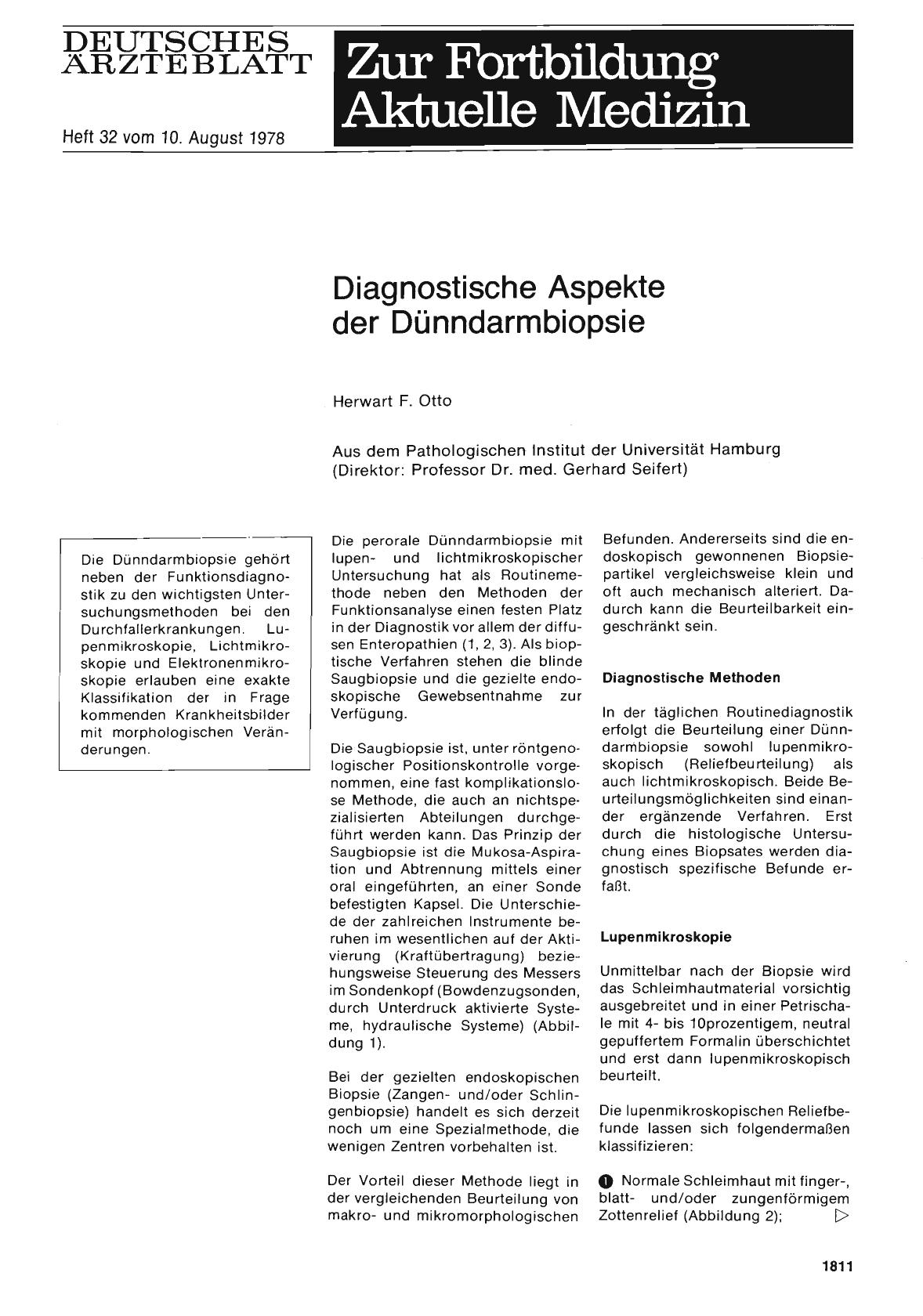 Vorschauseite 1: Diagnostische Aspekte der Dünndarmbiopsie