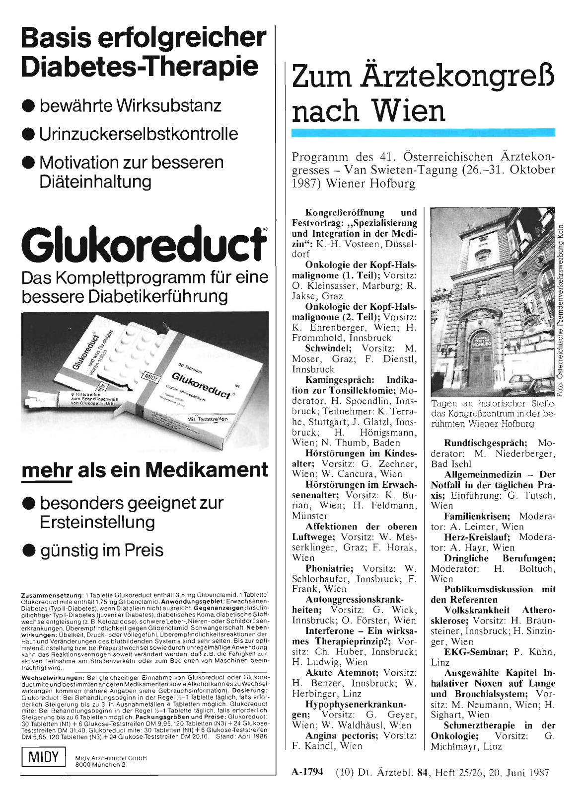 Vorschauseite 1: Zum Ärztekongreß nach Wien