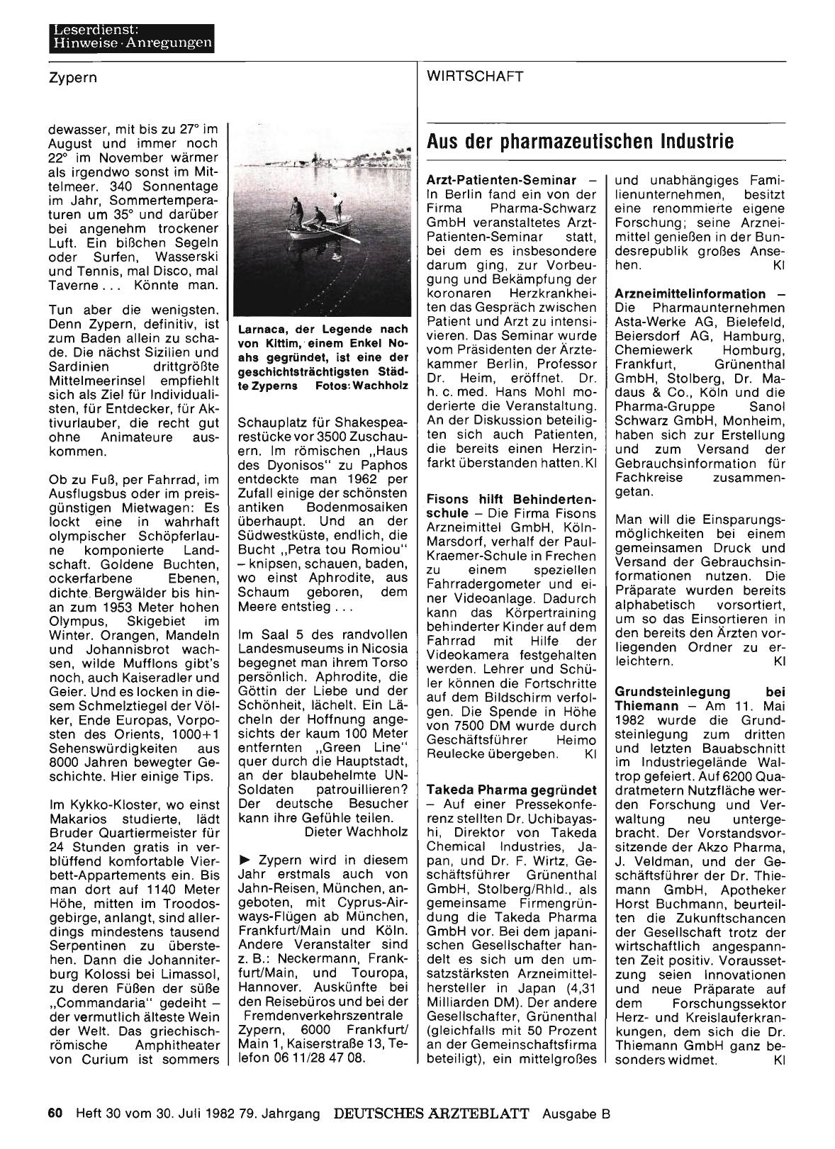 Vorschauseite 1: Aus der pharmazeutischen Industrie