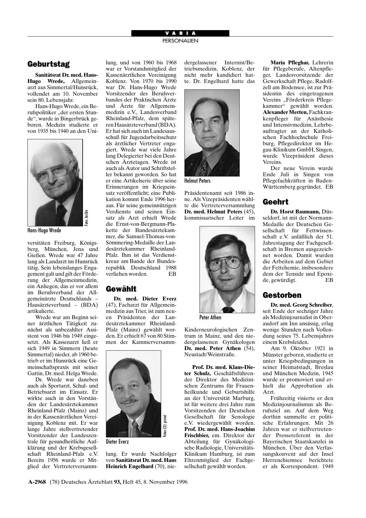 Vorschauseite 1: Geehrt