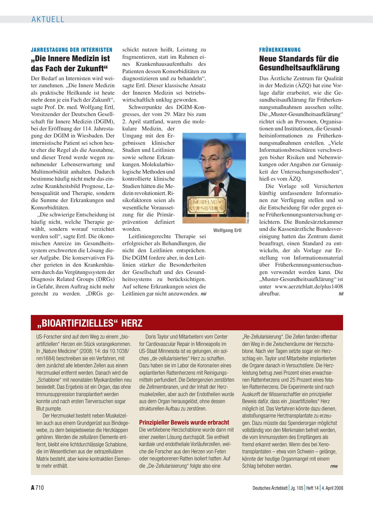 Vorschauseite 1: „Bioartifizielles“ Herz