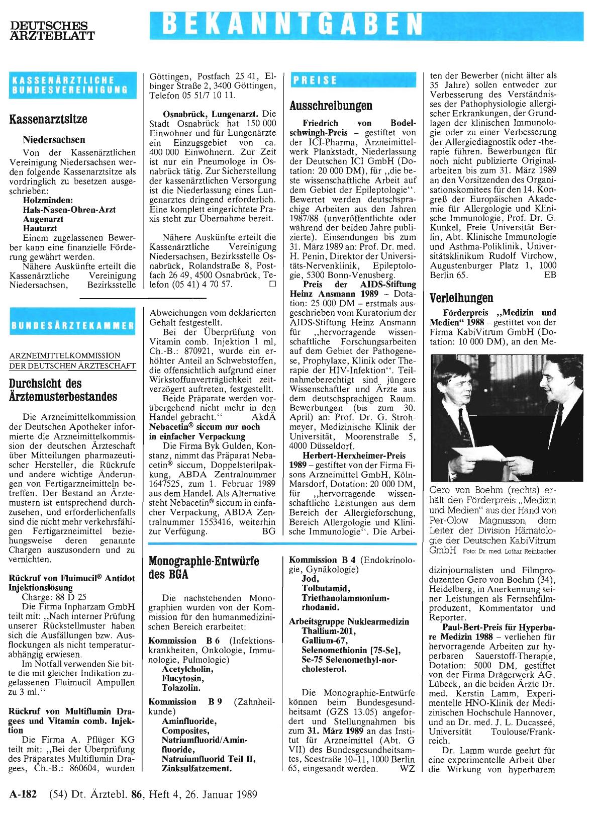 Vorschauseite 1: Monographie-Entwürfe des BGA