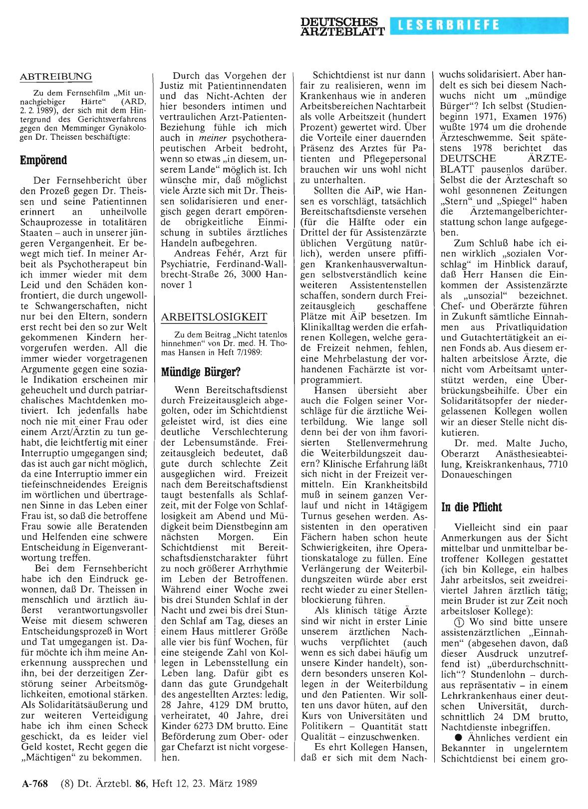 Vorschauseite 1: ABTREIBUNG: Empörend