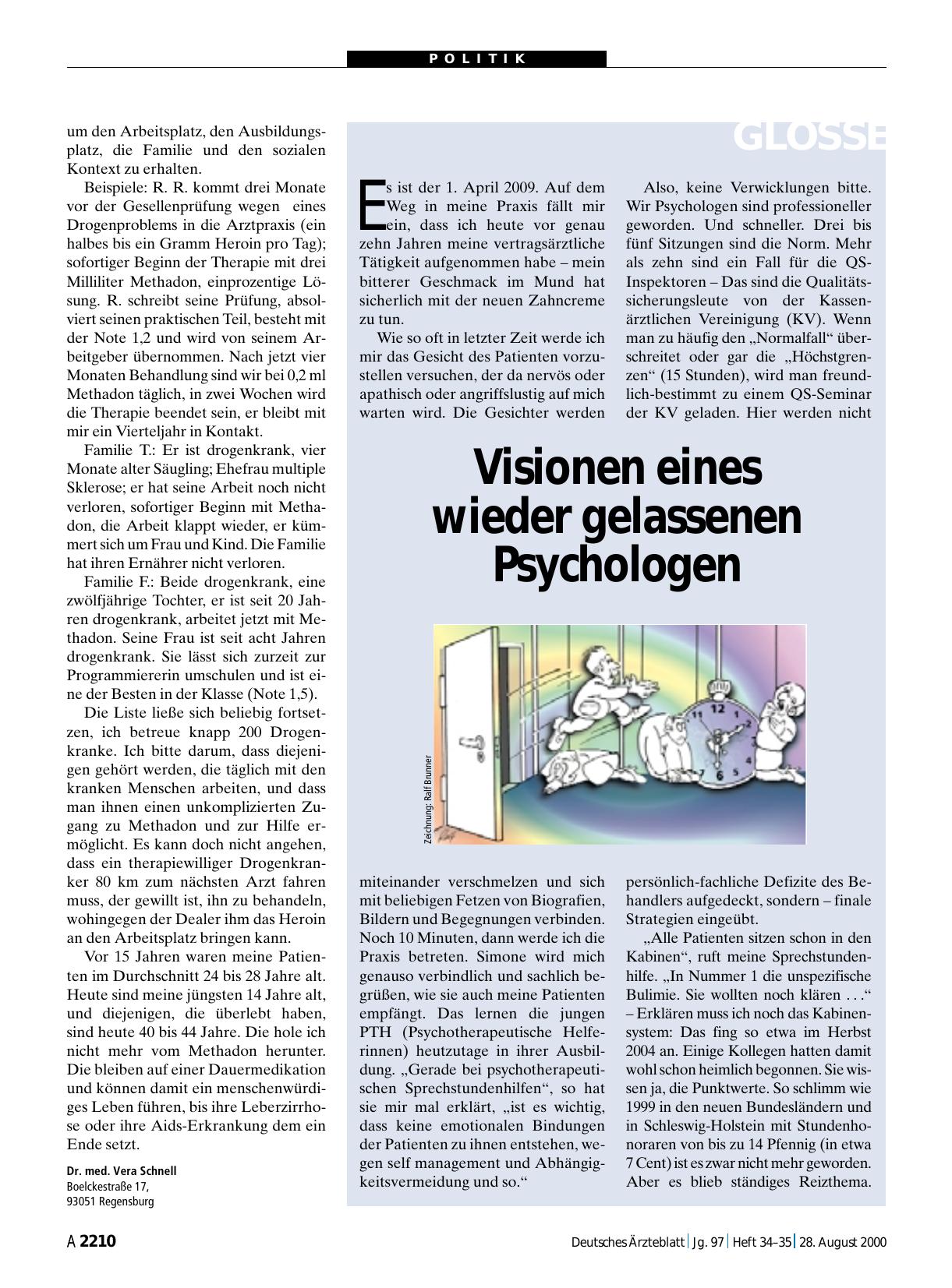 Vorschauseite 1: Visionen eines wieder gelassenen Psychologen