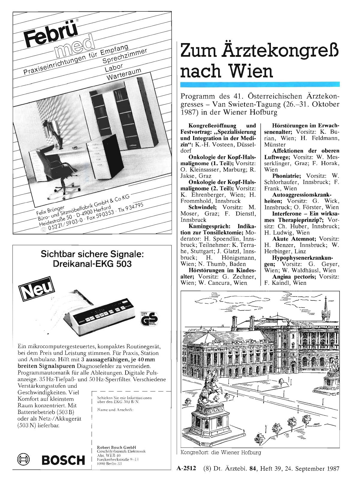 Vorschauseite 1: Zum Ärztekongreß nach Wien