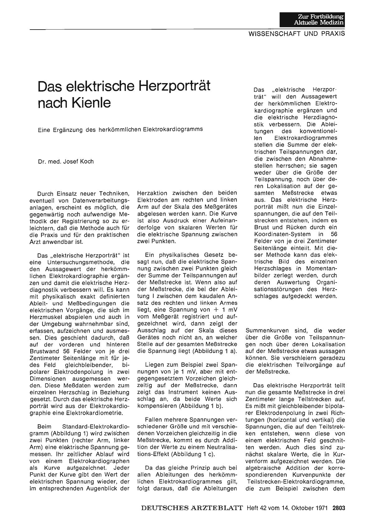 Vorschauseite 1: Das elektrische Herzporträt nach Kienle