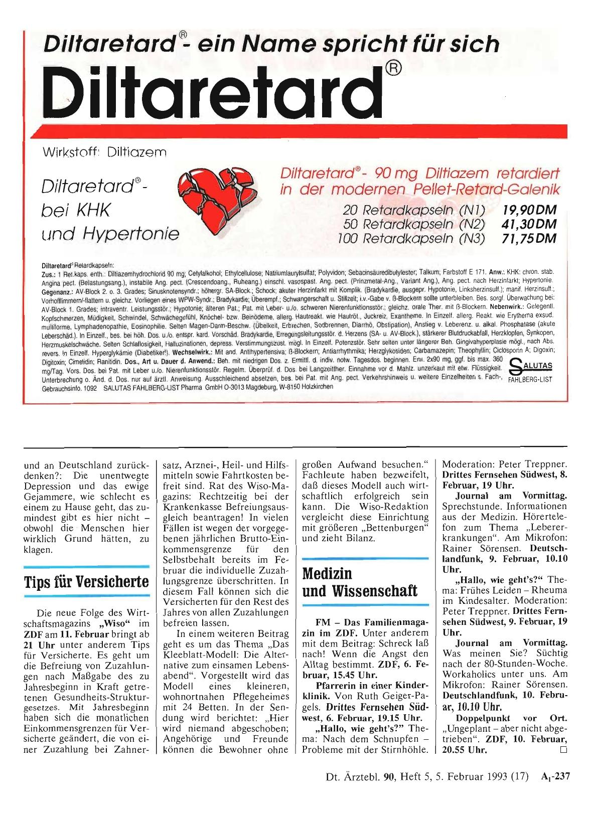 Vorschauseite 1: Medizin und Wissenschaft