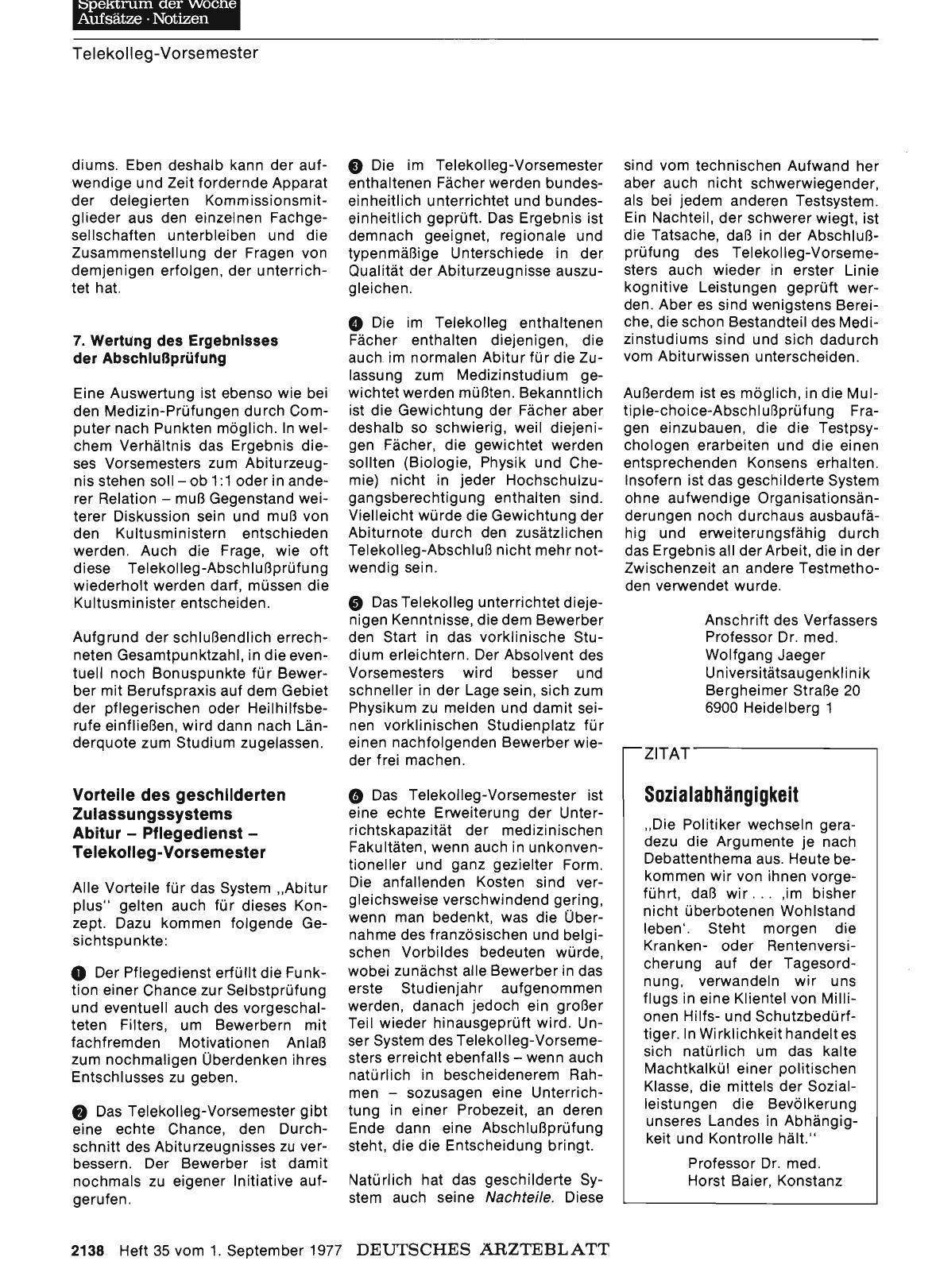 Vorschauseite 1: Sozialabhängigkeit
