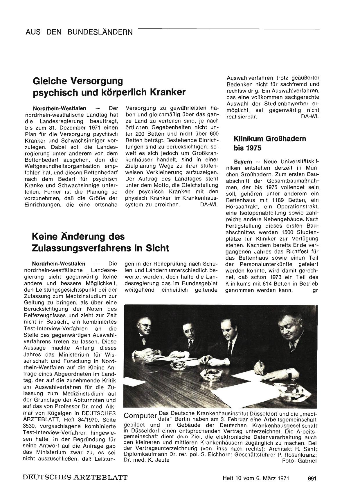 Vorschauseite 1: Gleiche Versorgung psychisch und körperlich Kranker