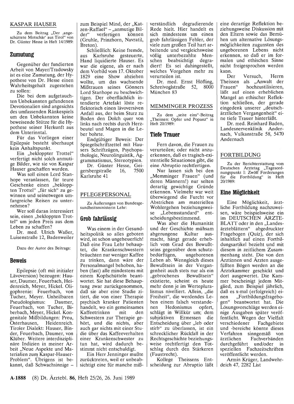 Vorschauseite 1: KASPAR HAUSER: Beweis