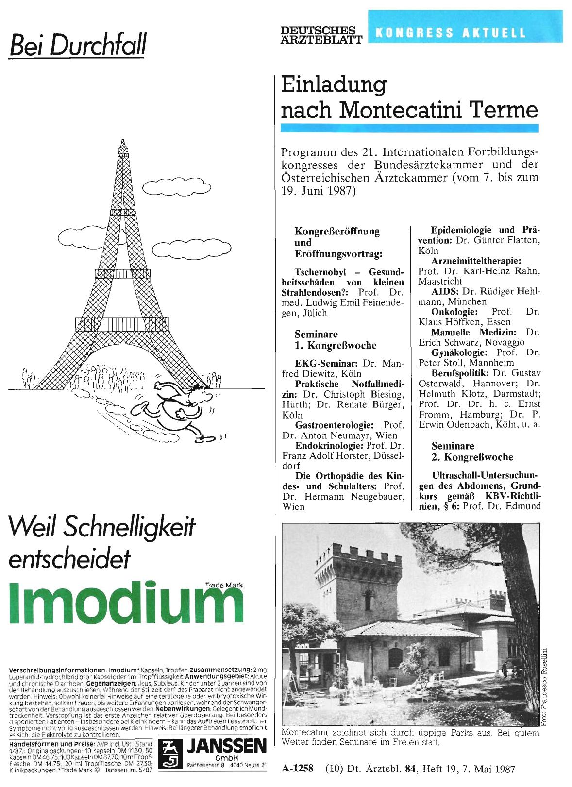 Vorschauseite 1: Einladung nach Montecatini Terme