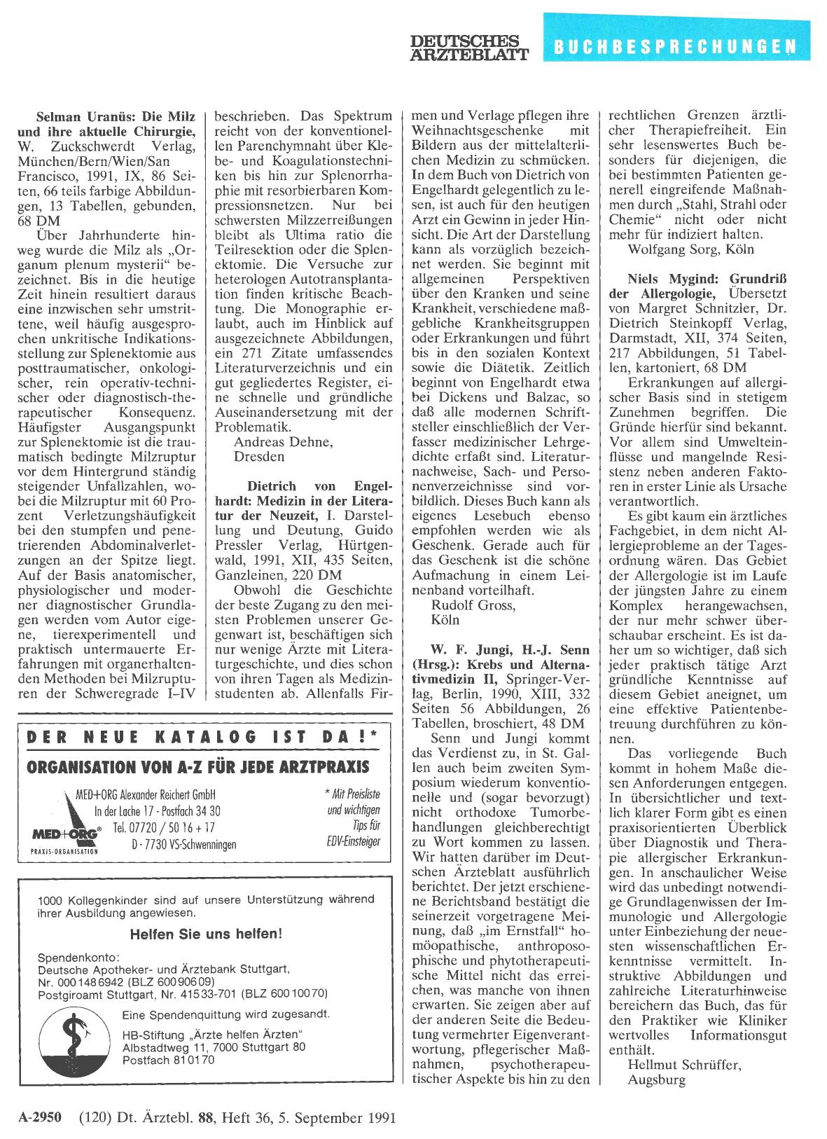 Vorschauseite 1: W. F. Jungi, H. -J. Senn (Hrsg. ): Krebs und Alternativmedizin II