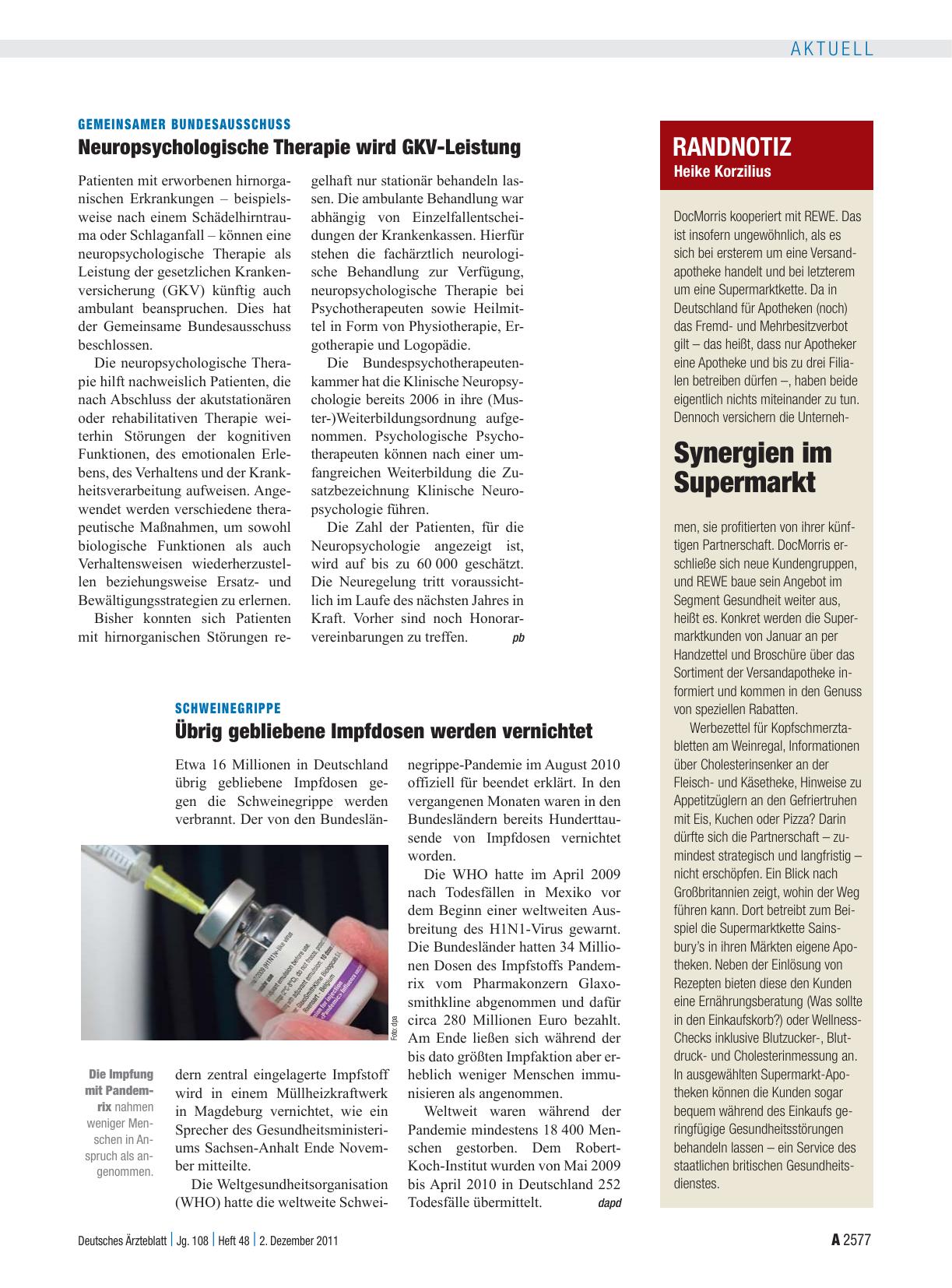 Vorschauseite 1: Randnotiz: Synergien im Supermarkt