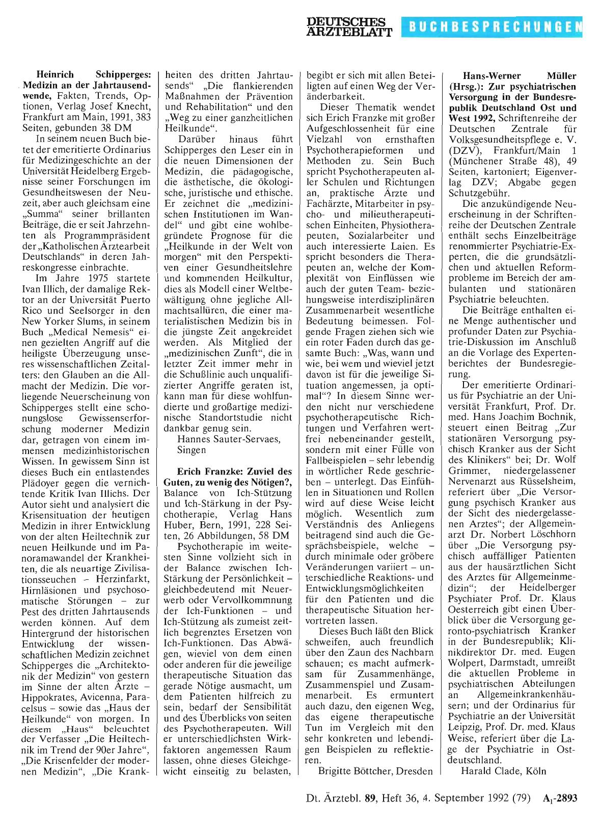 Vorschauseite 1: Heinrich Schipperges: Medizin an der Jahrtausendwende