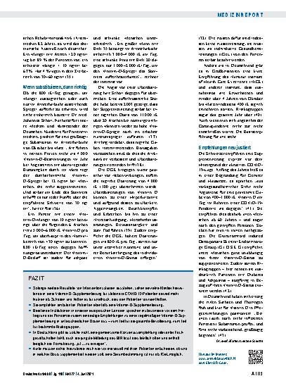 Vorschauseite 5: COVID-19 und Supplementierung: Vitamin D – in der Pandemie hinterfragt und doch empfohlen