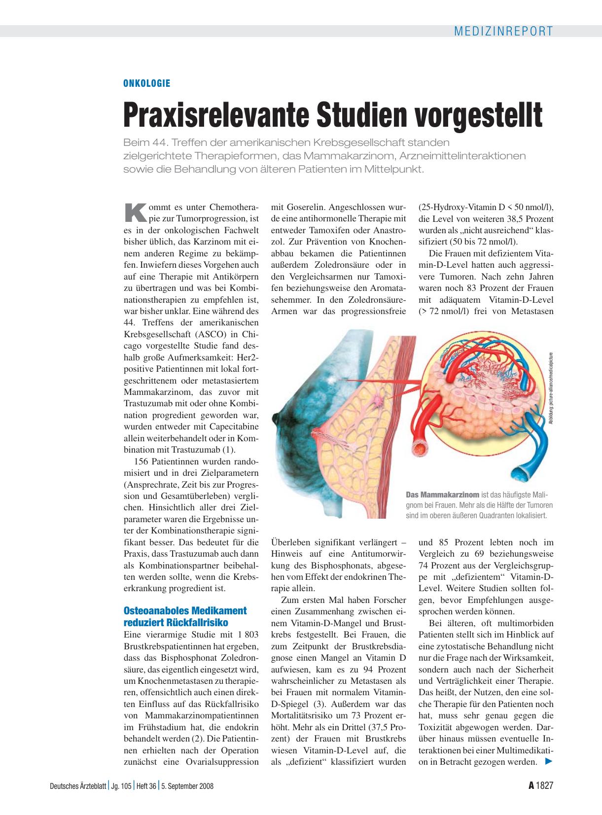 Vorschauseite 1: Onkologie: Praxisrelevante Studien vorgestellt