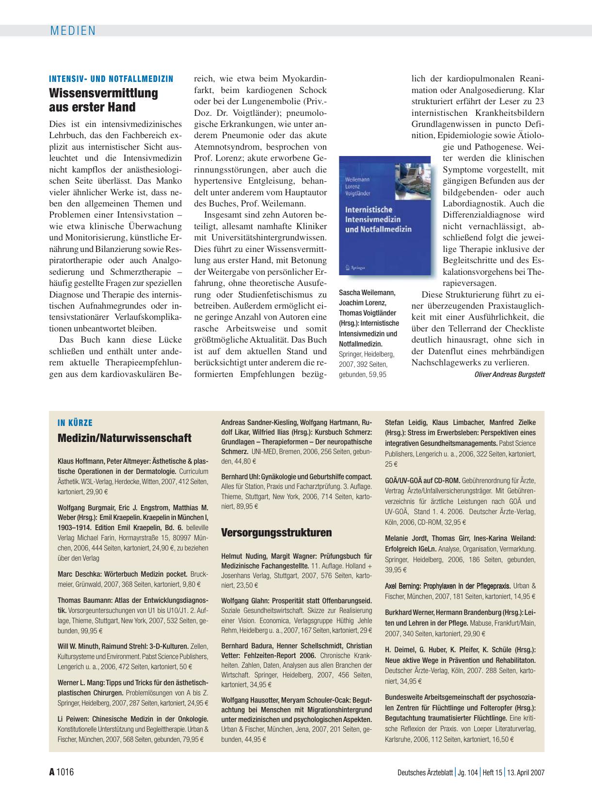 Vorschauseite 1: In kürze