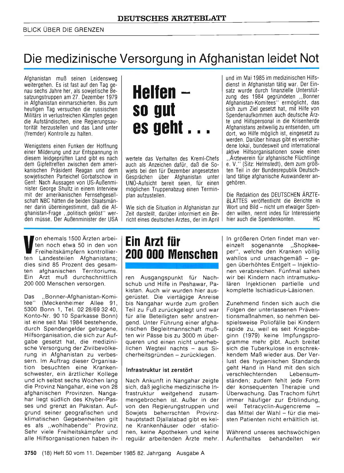 Vorschauseite 1: Ein Arzt für 200 000 Menschen