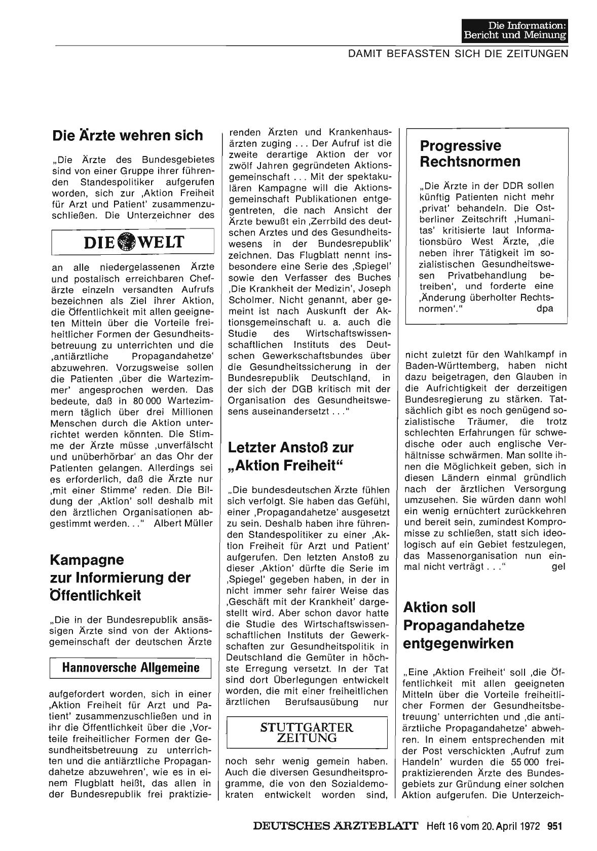 Vorschauseite 1: Die Ärzte wehren sich