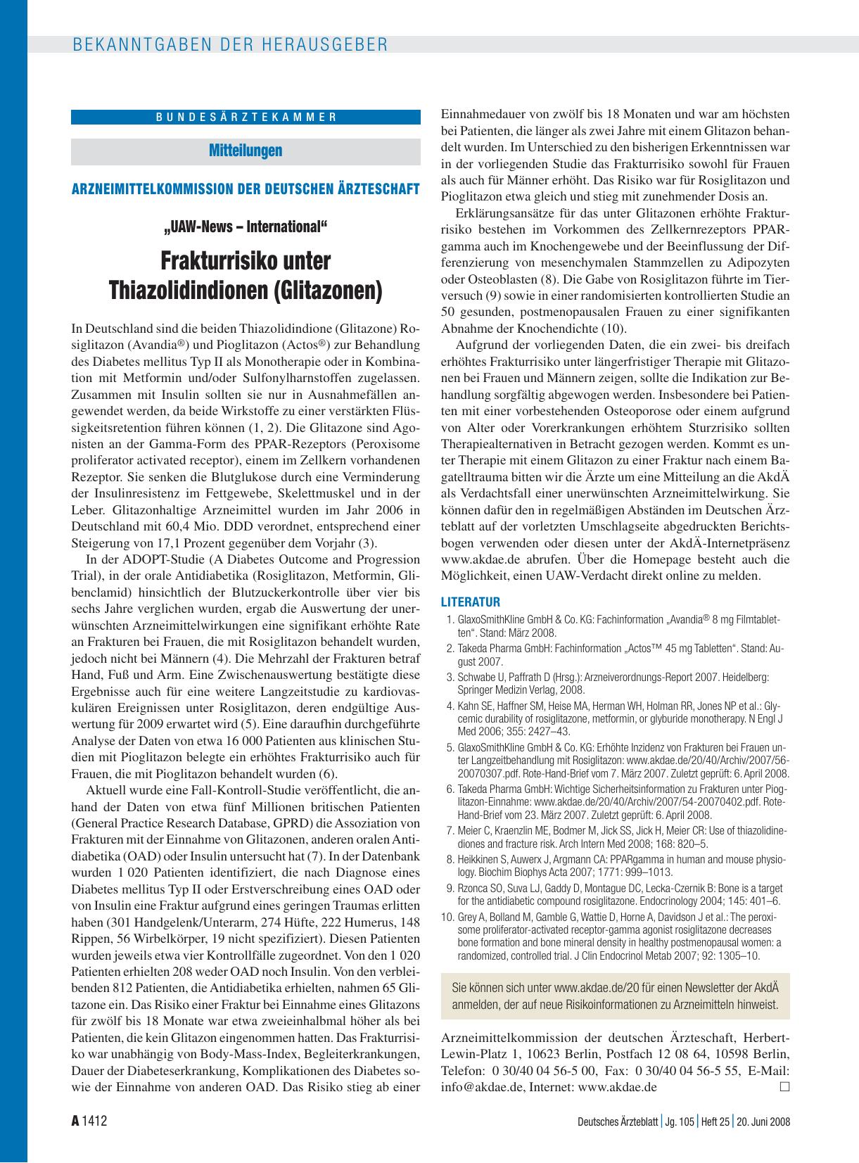 Vorschauseite 1: Mitteilungen: Arzneimittelkommission der deutschen Ärzteschaft