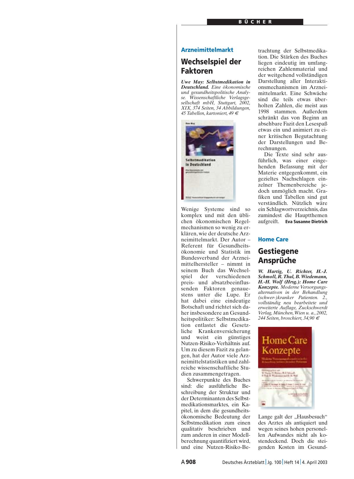 Vorschauseite 1: Selbstmedikation in Deutschland