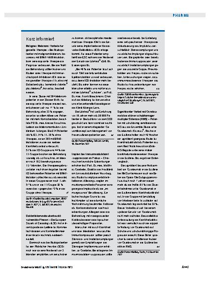Vorschauseite 1: Kurz informiert.