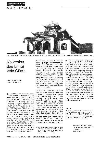 Vorschauseite 1: Kostenlos, das bringt kein Glück