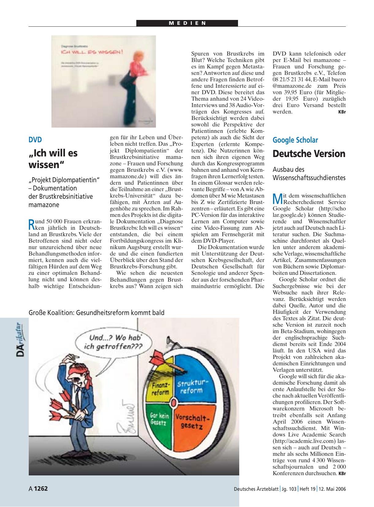 Vorschauseite 1: Google Scholar: Deutsche Version