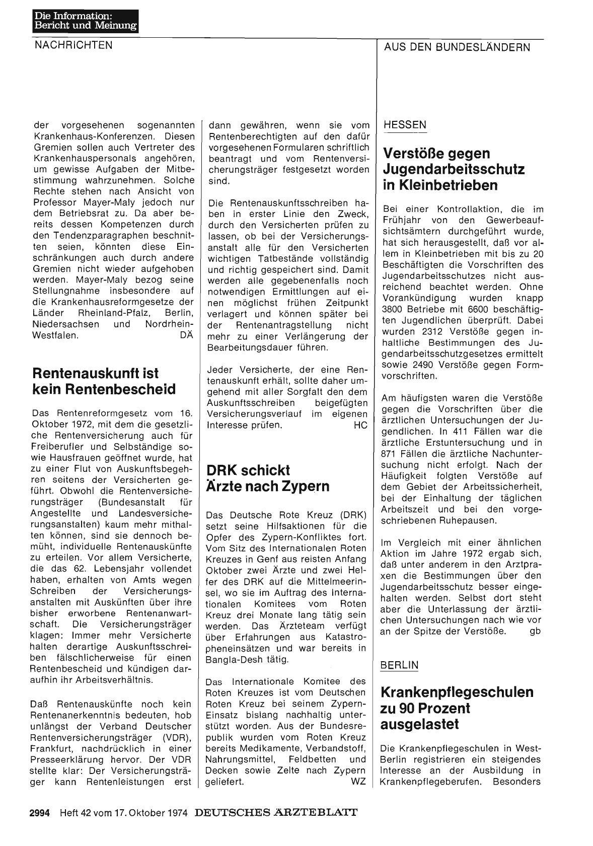 Vorschauseite 1: DRK schickt Ärzte nach Zypern